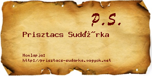 Prisztacs Sudárka névjegykártya